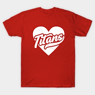 Vintage Titans School Spirit // High School Football Mascot // Go Titans T-Shirt